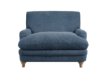 Plumpton Armchair in Denim Blue Chenille