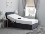 Sleepwell Adjustable Electric Bed with Memory Foam Mattress and Headboard