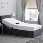 Sleepwell Adjustable Electric Bed with Memory Foam Mattress and Headboard