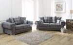 Verona 3+2 Sofa Set Grey - Image 2
