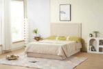 POLO Storage Bed Frame Beige Velvet 160x200cm - Image 2