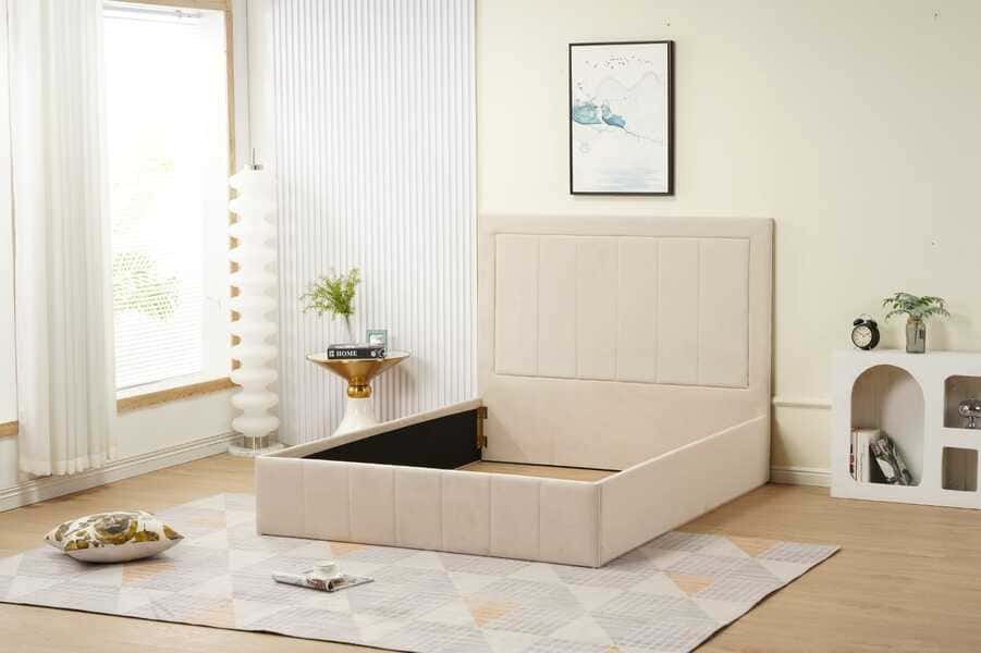WhatsApp-Image-2026-04-28-at-2.02.39-PM POLO Storage Bed Frame Beige Velvet 160x200cm - Image 1