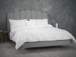 Willow Bed Frame in Soft Silver Velvet